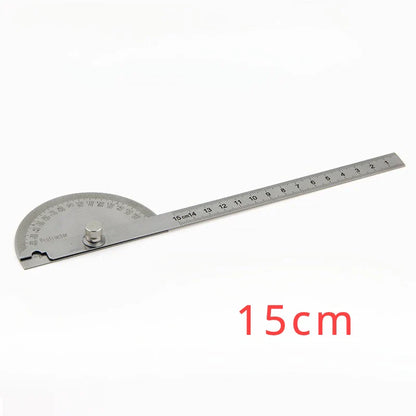 Goniometer Stainless Steel Protractor – Multi-Angle Measuring Ruler for Carpentry, Angle Meter & Finder Tool