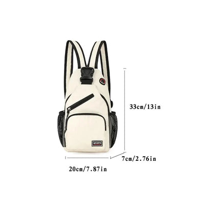 Women's Waterproof Oxford Breast Bag – Large Capacity Multi-Functional Casual Crossbody Backpack