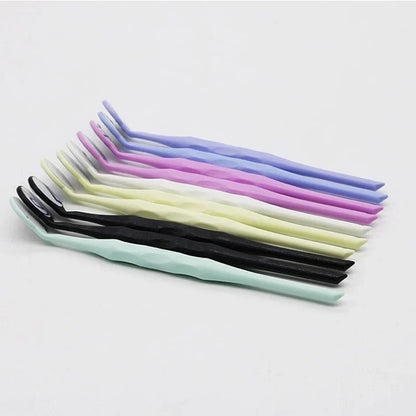AG 10pcs/Box Dental Mouth Mirrors – Double-Sided Autoclavable Exam Reflectors with Handle for Oral Care & Tooth Whitening