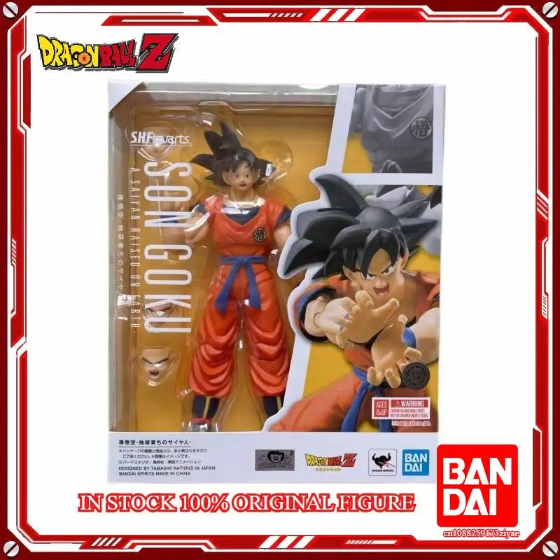Original Bandai Dragon Ball Z S.H.Figuarts — Super Saiyan God Blue Son Goku Action Figure Model Toy