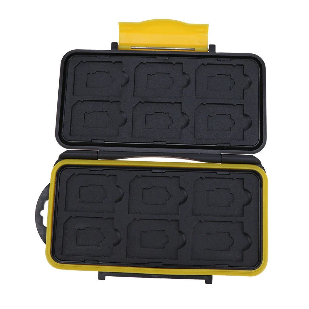 Multi-Grid Memory Card Case – Anti-Shock Large Capacity Storage Box for ID & Credit Cards, Portable Protector Cover