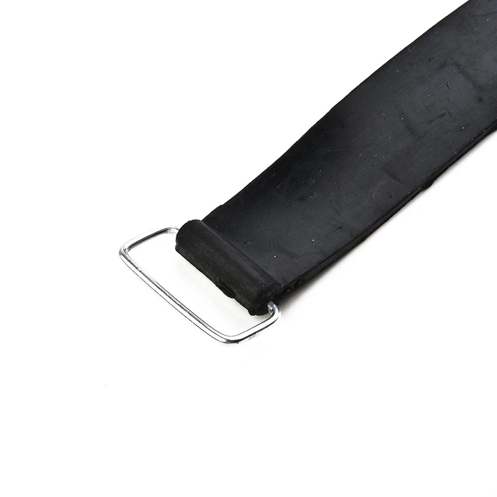 2pcs Motorcycle Rubber Battery Strap Holders — 18-23cm Belt for Honda, Scooters, Tricycles & All Motorcycles
