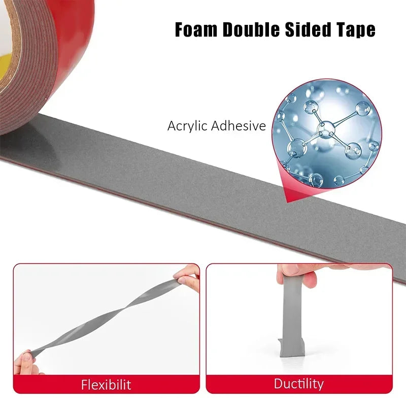 300CM Extra Strong Double-Sided Tape – High Viscosity Adhesive for Car Mounting & Fixing, Tear-Off Without Traces