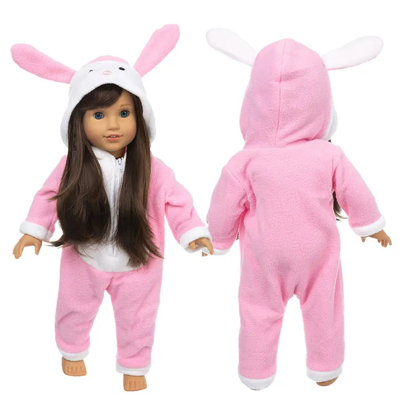 Animal Pajamas for 18-inch Dolls – Clothes & Accessories for American Girl & Our Generation Dolls