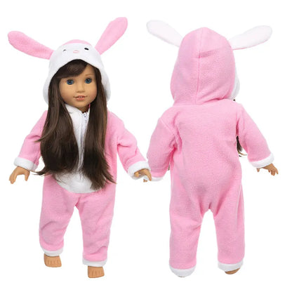 Animal Pajamas for 18-inch Dolls – Clothes & Accessories for American Girl & Our Generation Dolls