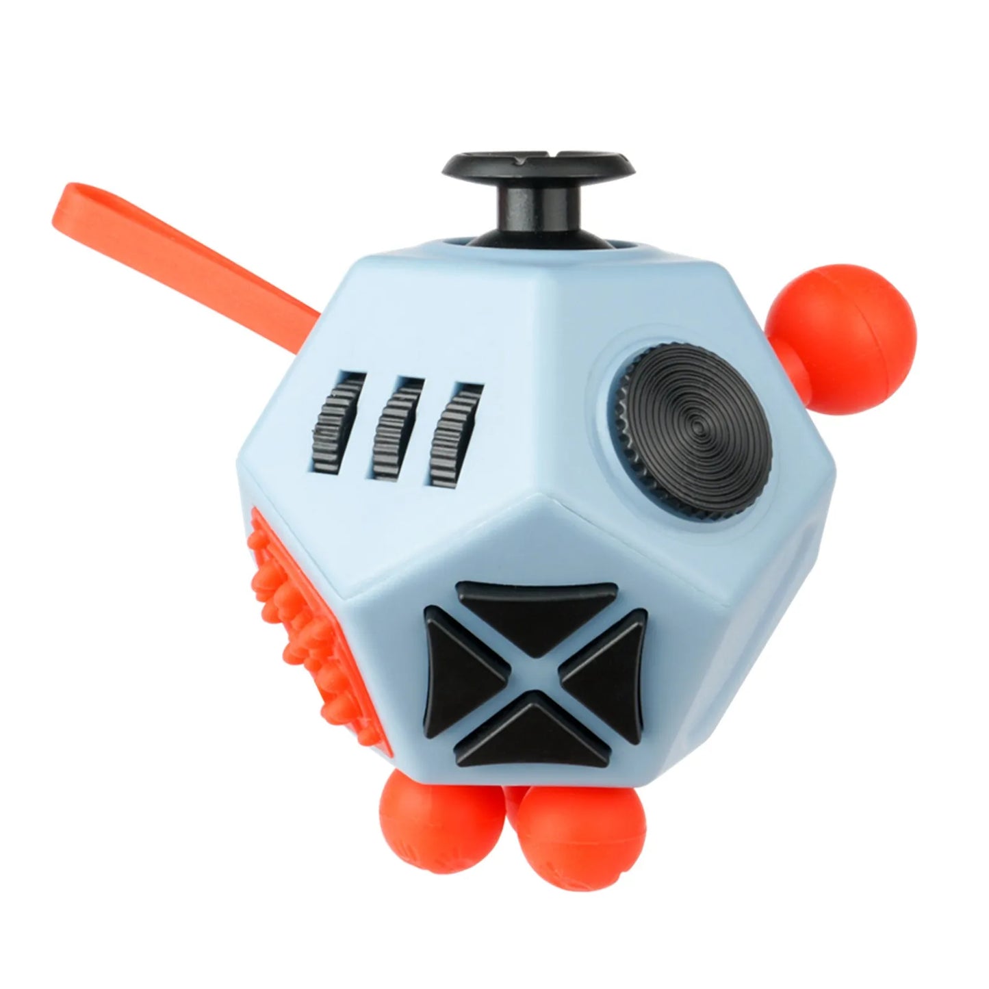 Fidget Cube EDC – 12-Sided Anti-Stress Sensory Toy for Kids & Adults, ADHD, Autism, Focus Relief