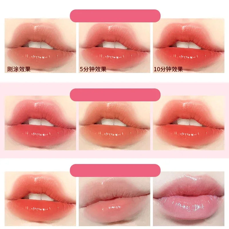 Peach Color-Changing Jelly Lip Balm – Long-Lasting Hydrating Moisturizer Korean Lip Care Lipstick