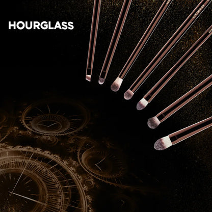 Hourglass Makeup Brushes Set – Powder, Foundation, Concealer, Blusher, Bronzer, Eyeshadow & Eyebrow Sculpting Brushes