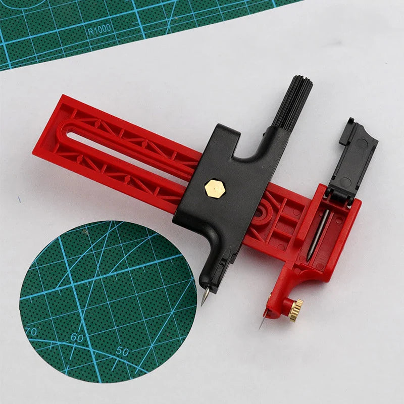 Adjustable Circle Cutter Tool – Circular Cutting Tool for Fabric, Paper & Scrapbooking DIY Crafts (1/2 PCS) Precision Art Cutter