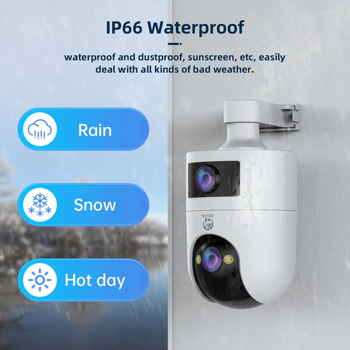 4K PTZ IP Outdoor Security Camera – Waterproof Dual Lens, 5G WiFi, Auto Tracking & Baby Monitor
