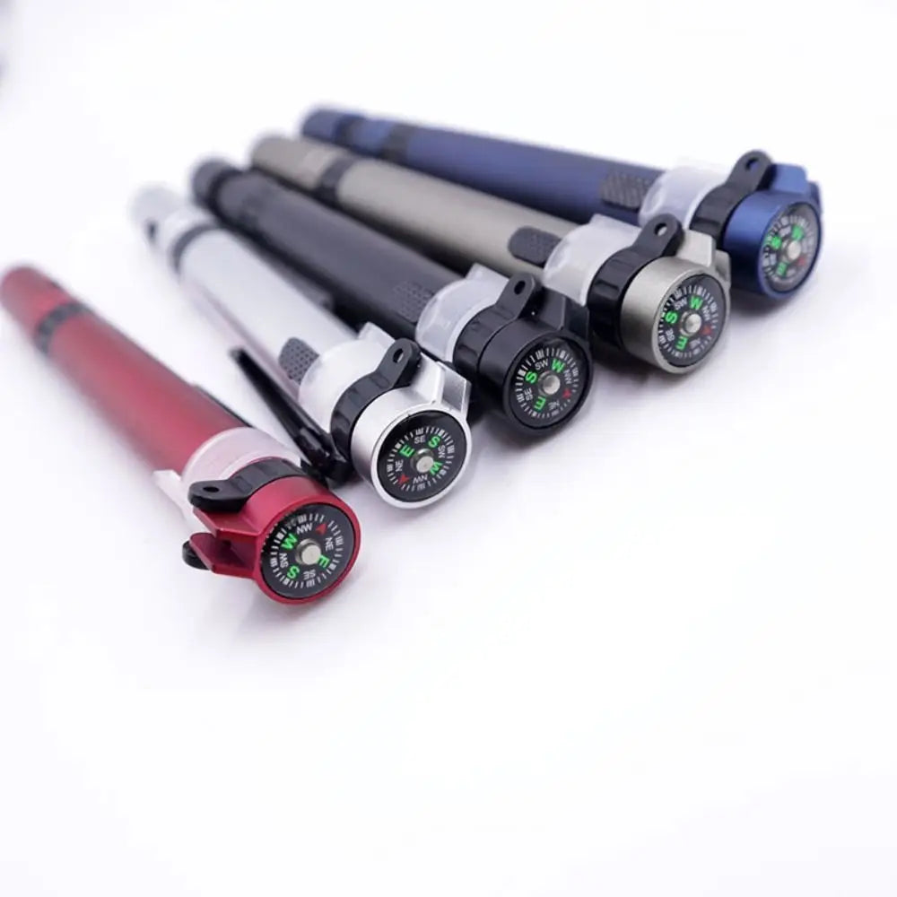 6-in-1 Multifunctional Pen Light - Outdoor Travel Tool with Screwdriver, Compass, Touch Stylus & Holder