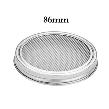 Seed Sprouting Kit - Mason Jar Germination Lids with Stainless Steel Strainer Screen & Sprouter Stand for Fresh Sprouts