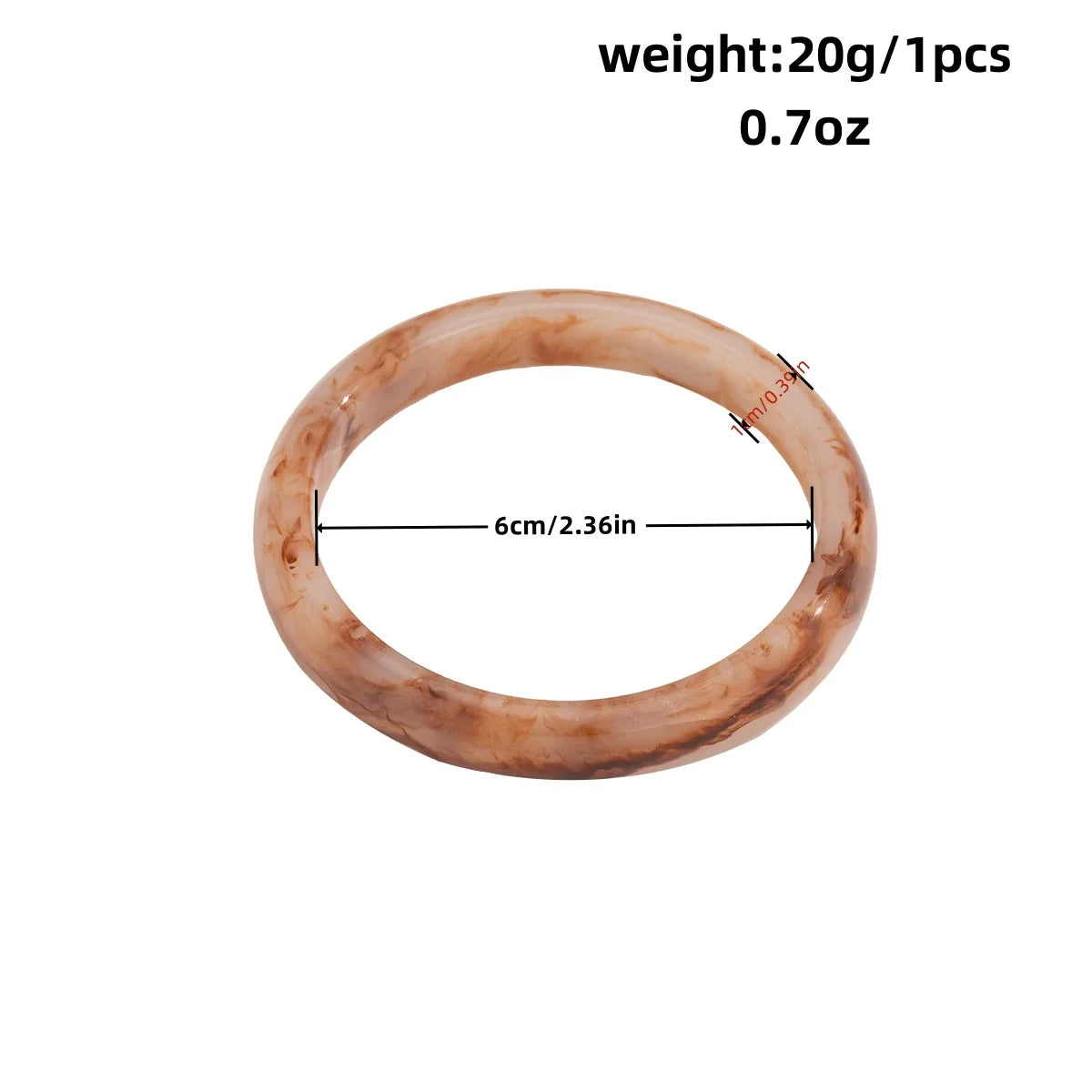 Vintage Wide Geometric Resin Beige Brown Coffee Bangles — Irregular Chunky Bracelet Jewelry Gift for Women & Girls
