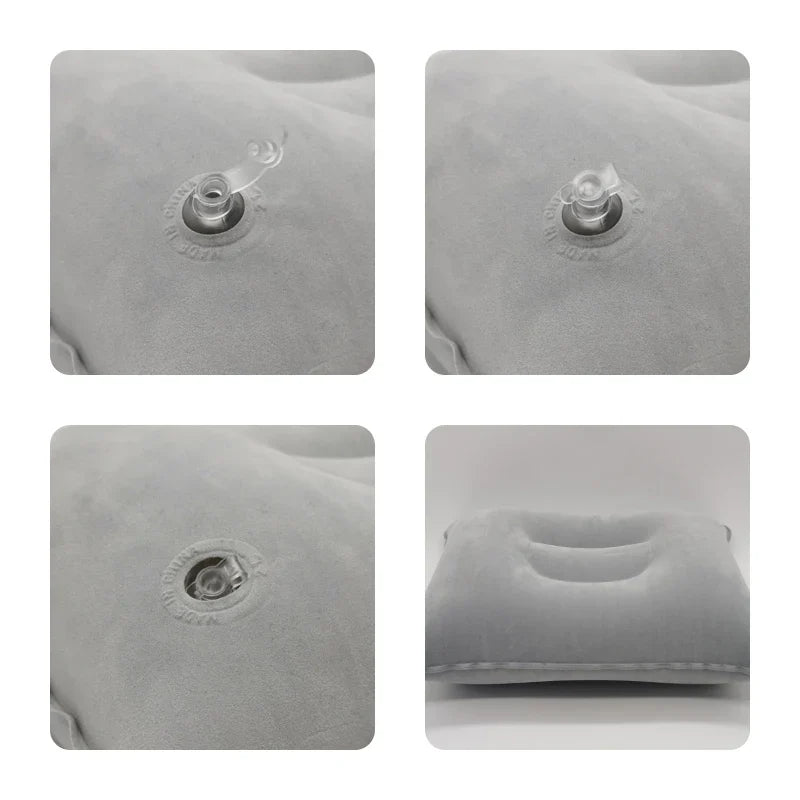 Inflatable Air Pillow Bed – PVC Nylon Camping & Travel Pillow for Neck and Back Support