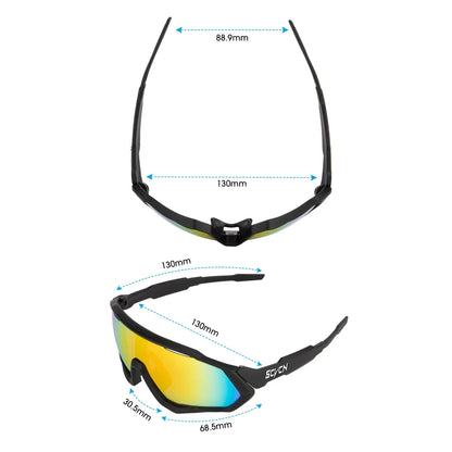 Photochromic Cycling Sunglasses – UV400 Safety Glasses for Outdoor Sports, Running, and MTB with Road Bike Goggles