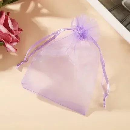 Organza Drawstring Gift Bags - 500/1000pcs Jewelry Pouches for Wedding Party Valentine Easter Packaging