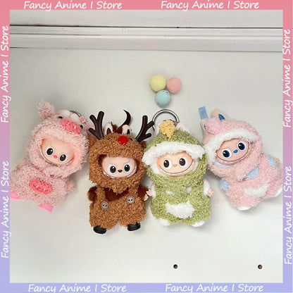 Mini Labubu 4.0 Plush Doll Outfit – Cartoon Mickey, Lotso, Dinosaur & Elk Clothes for Love Series DIY Accessories