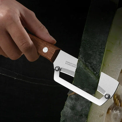 Wooden Handle Paring Knife – Premium Kitchen Fruit & Sugarcane Scraping Tool