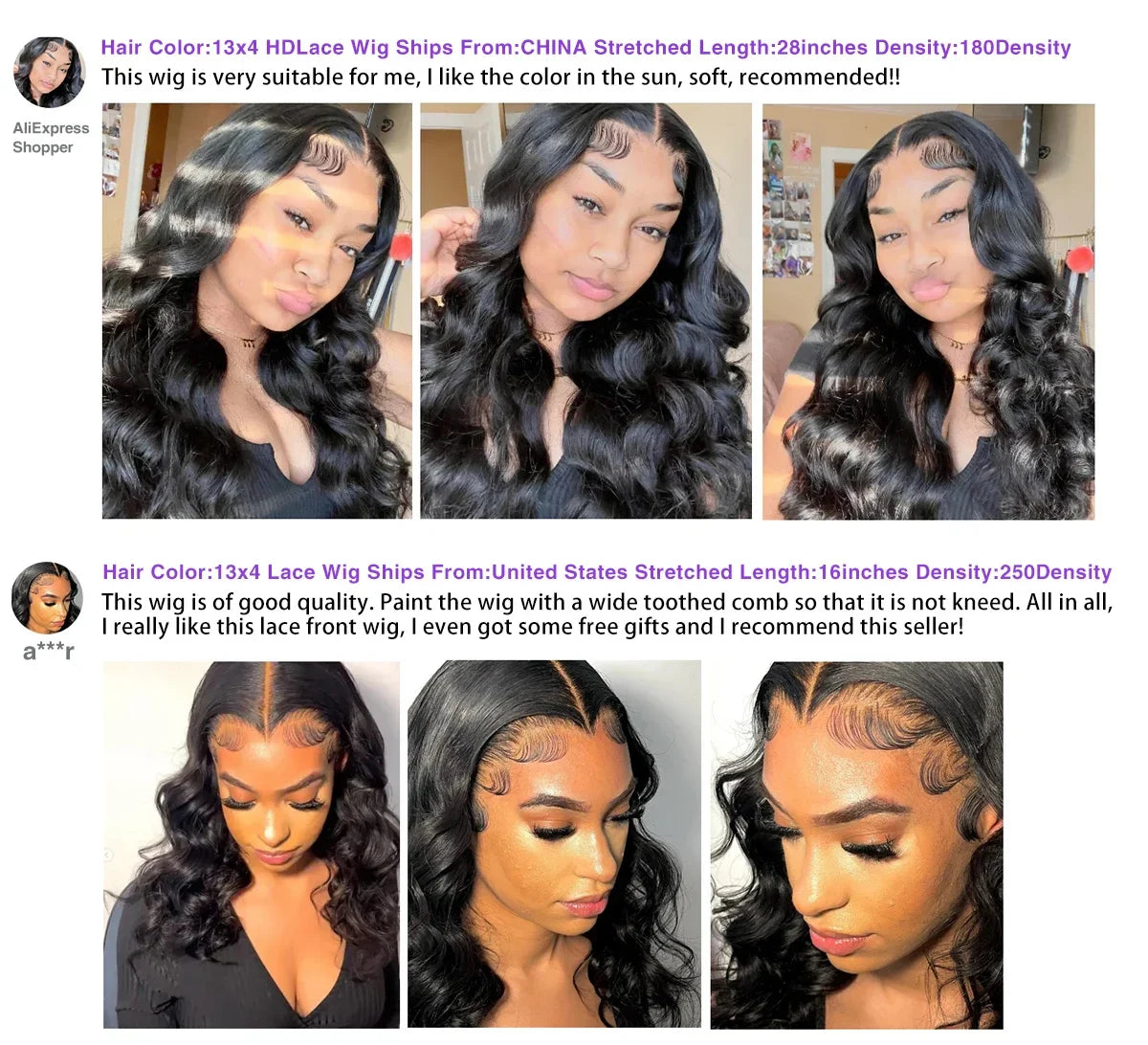 200 Density 30-40 Inch 13x6 HD Lace Frontal Body Wave Wig – Remy Human Hair, 13x4 Lace Front Wig for Black Women