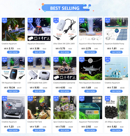 Ultra Silent 3W Aquarium Air Pump - 220V-240V Mini Fish Tank Oxygen Compressor (110V Option)