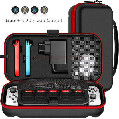 Nintendo Switch OLED Large Storage Bag — Portable Carrying Case, Anti-Scratch Oxford Cloth Travel Bag