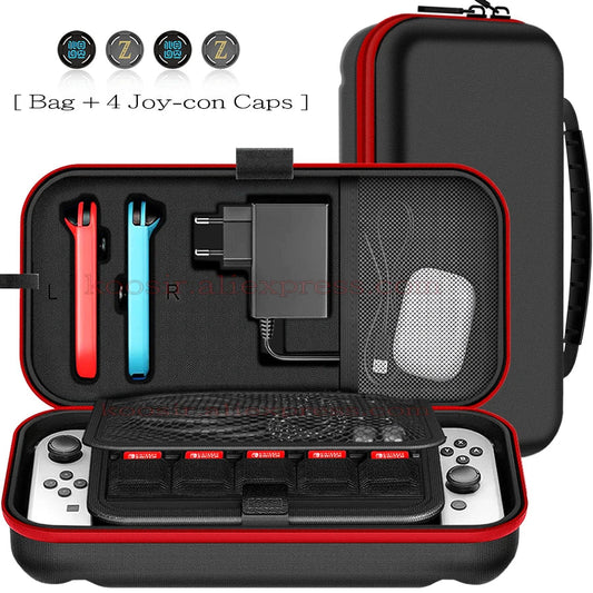 Nintendo Switch OLED Large Storage Bag — Portable Carrying Case, Anti-Scratch Oxford Cloth Travel Bag