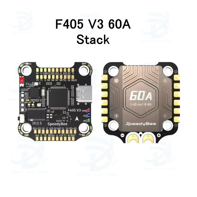 Original SpeedyBee F405 V3 Flight Controller & 60A ESC - 30x30 FPV Stack for Freestyle DIY Drones