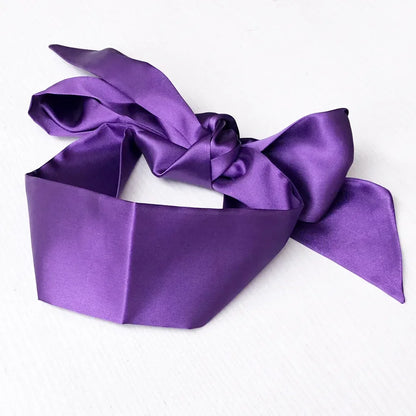 Silk Eye Sleep Mask — Satin Ribbon Blindfold, Cute & Sexy Eye Cover for Women, High-Quality Gift Surprise