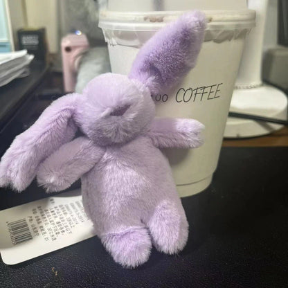Cute Cartoon Rabbit Keychain | Pompom Stuffed Animal Bag, Car & Phone Pendant Gift for Girls