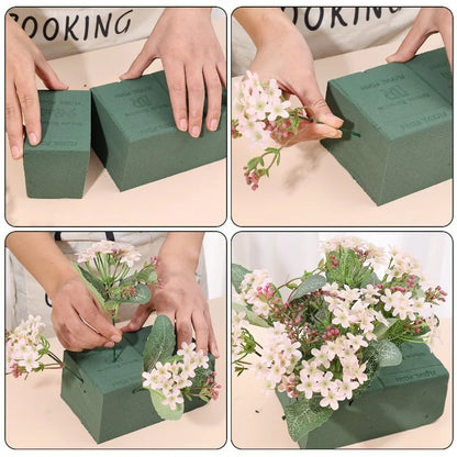 Floral Foam Blocks for Flower Arrangements – Wet Foam for Fresh & Artificial Flowers, Wedding & Party Decoration (1–6 Pack)