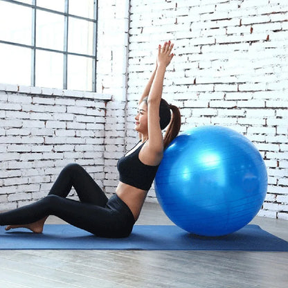 45cm PVC Fitness Ball – Thickened Explosion-Proof Yoga & Pilates Exercise Ball for Home Gym