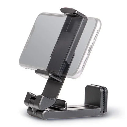 Portable Airplane Phone Holder Clip | Foldable Travel Stand for iPhone, Samsung, Google, Mi | Seat & Desk Mount Support