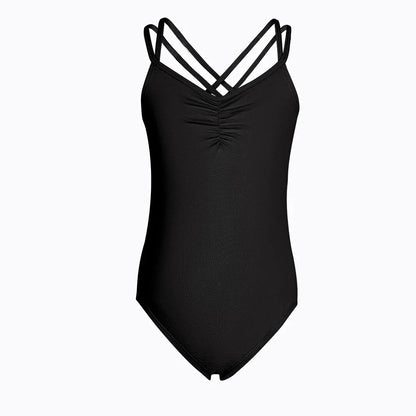 Girls Ballet Leotard - Crisscross Back Dancewear Outfit for Toddler Gymnastics & Stage