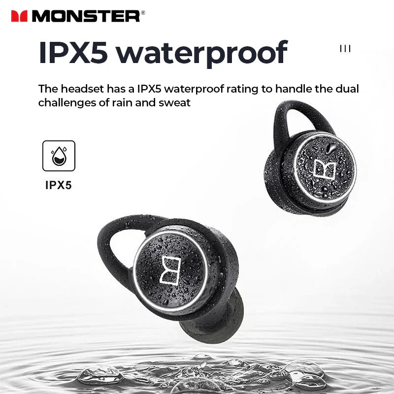 Monster Clarity 101 AirLinks TWS Earbuds | ENC Noise-Cancelling Waterproof Bluetooth Headphones