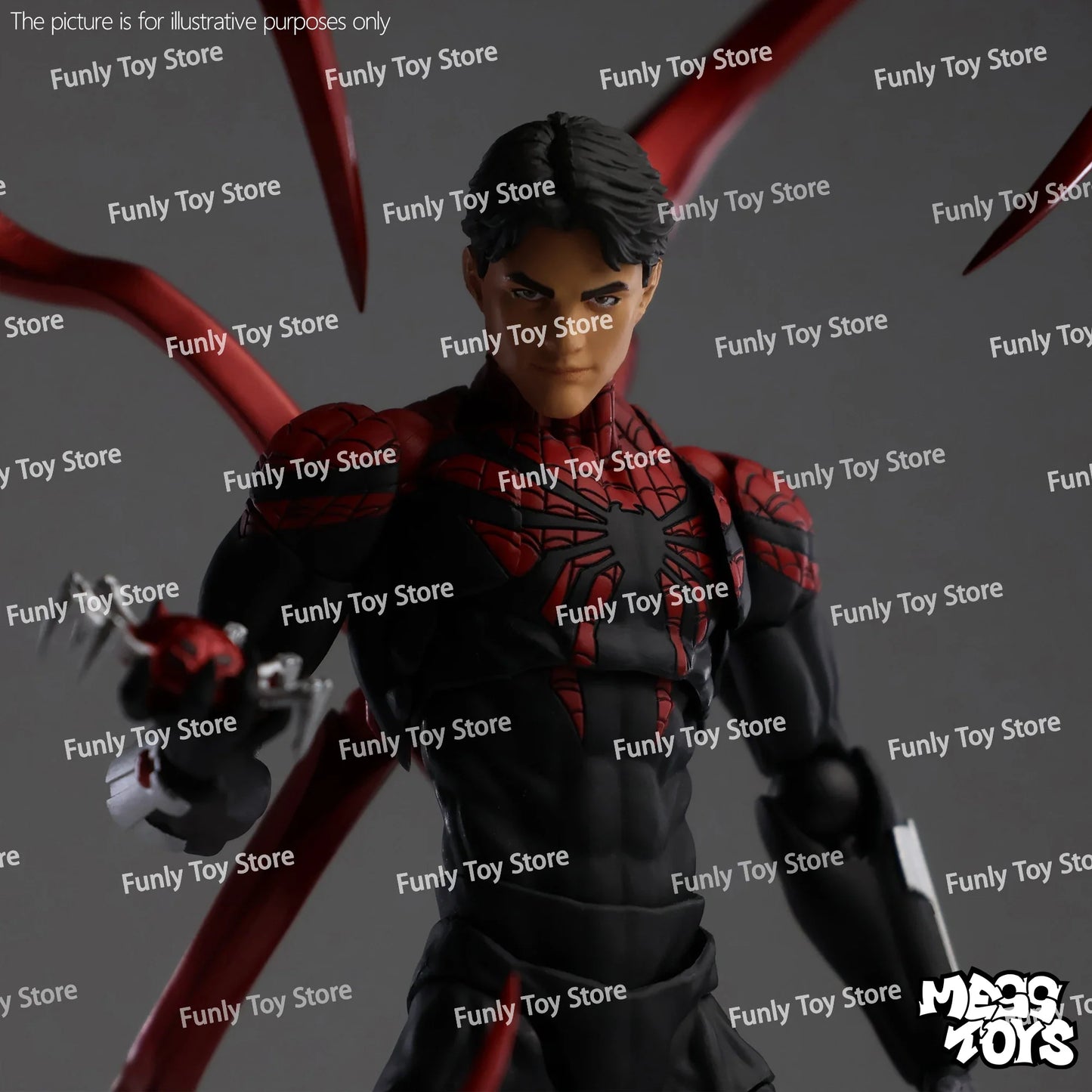 Mess Toys Superior Spider-Man Action Figure – Doctor Octopus Peter Parker Anime Collectible Toy Gift