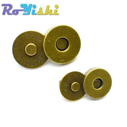 10 Pcs Magnetic Snap Fasteners 14–18MM – Clasps & Buttons for Handbags, Purses, Wallets & Craft Bag Accessories