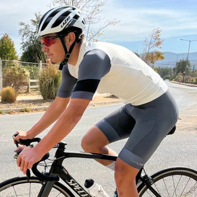 YKYWBIKE Men's Cycling Bib Shorts - Outdoor Bike Ride Padded Tights, 6 Hours Comfort, MTB Cycling Clothing for Men