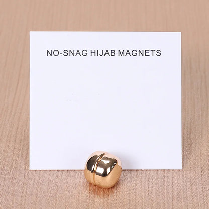 WLP Magnetic Hijab Clips - Solid Color Round Strong Magnet Pins for Silk Scarves Shawls Turban Accessories