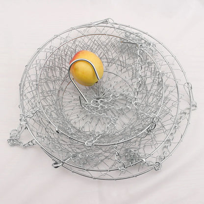 3-Tier Hanging Kitchen Organizer Basket – Large Capacity Vegetable & Snack Storage Shelf