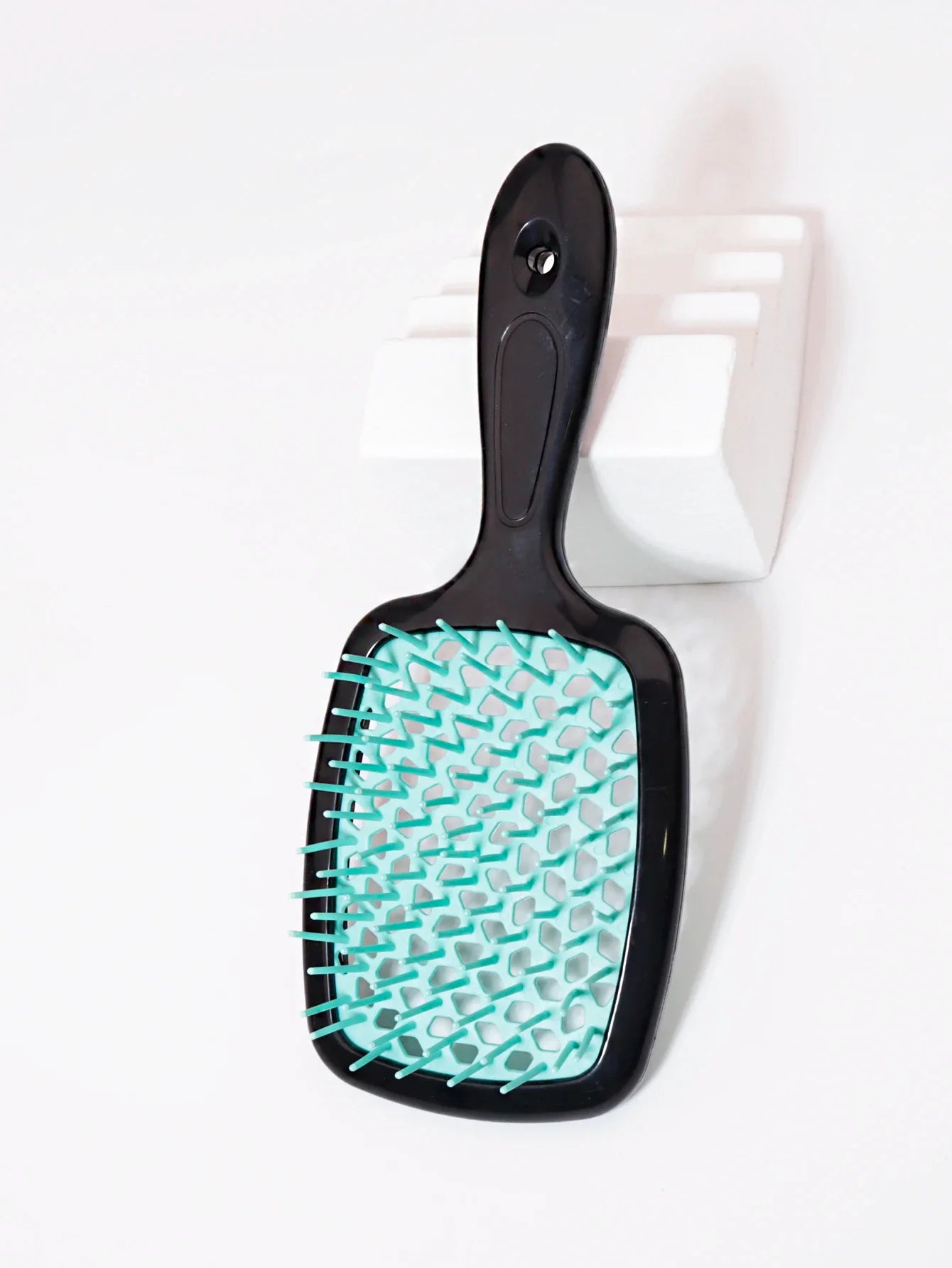 Tangled Hair Combing Massage Brush — Hollow Curly Hair Salon Brush for Real Hair & Wigs