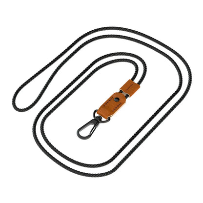 QOONG Handmade Luxury Sheepskin Keychain with Adjustable Neck Strap for Mobile & Keys M11