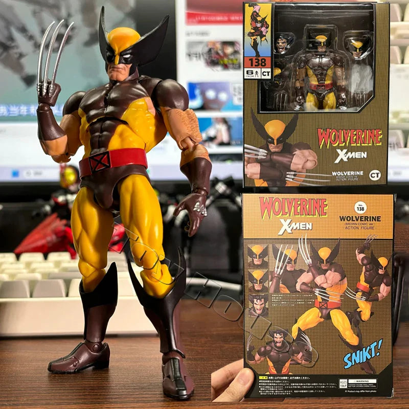 Ct Toys Wolverine Deadpool Mafex 138 Action Figure - Deadpool 3 Movie Model Statue for Collection & Gifts