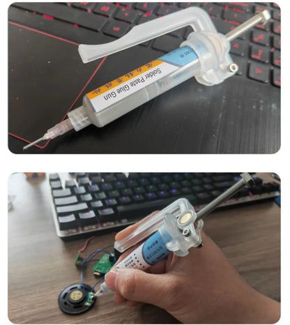 Solder Paste Extruder: Green Oil Booster Propulsion Tool for Welding and Circuit Board Soldering - UV Glue Rod Boosters and Accessories