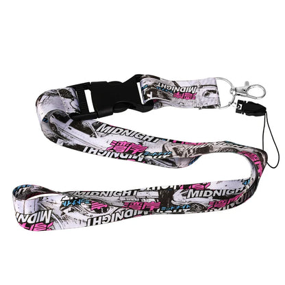 JDM Style Neck Lanyard Keychain – ID Card, Phone & Key Holder for Auto & Motorcycle