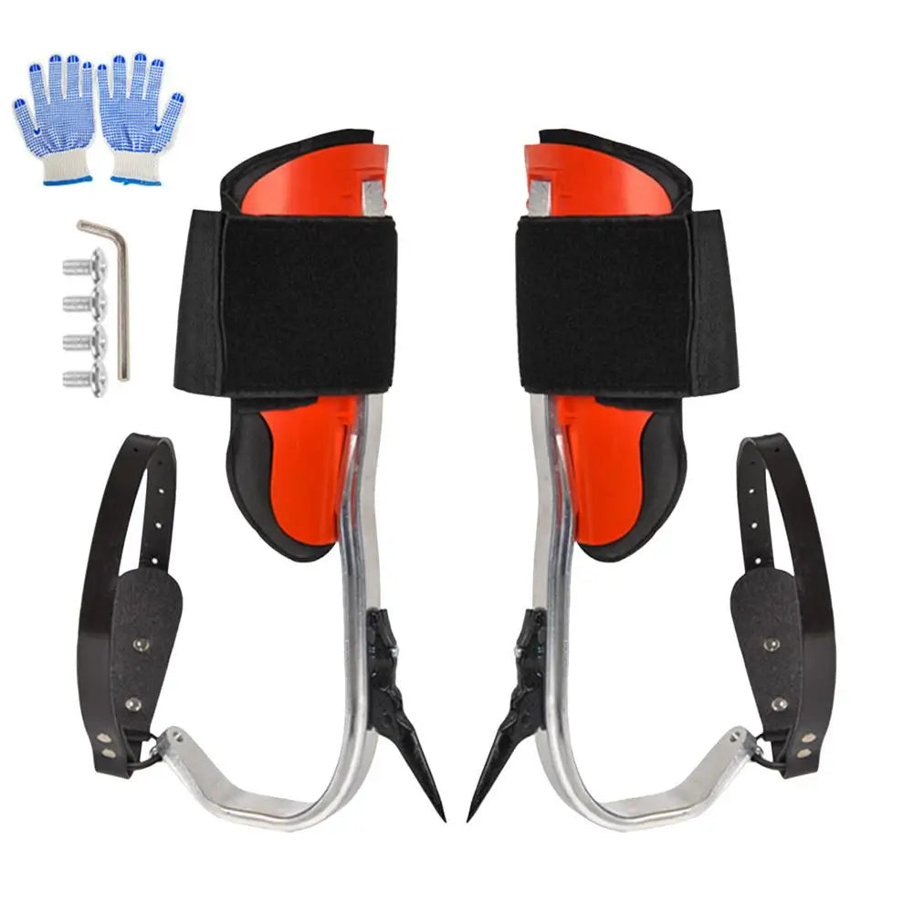 Heavy Duty Tree Climbing Gear Kit – Pole Gaffs, Shoes, and Harness for Outdoor Jungle Adventures