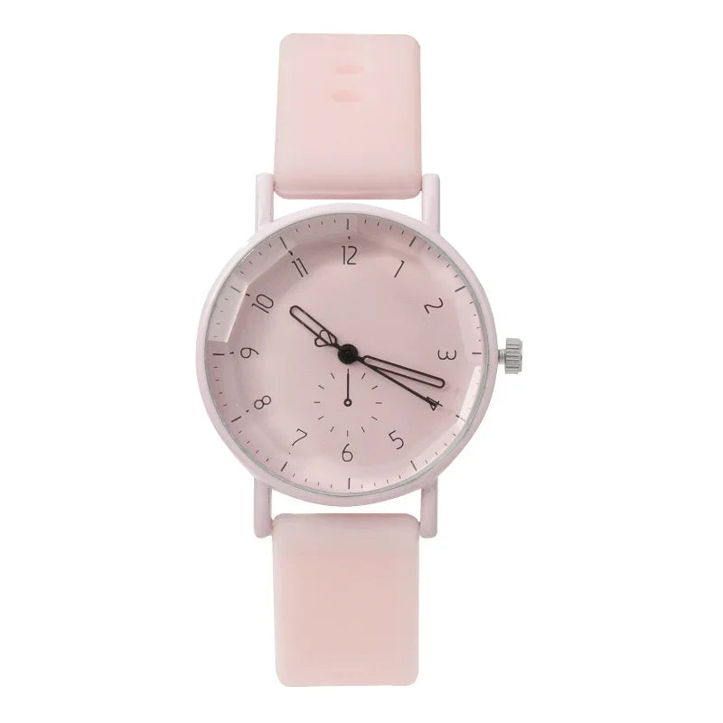 2024 New Women's Fashion Quartz Watch - Silicone Strap Sports Wristwatch for Students, Relojes Para Mujer