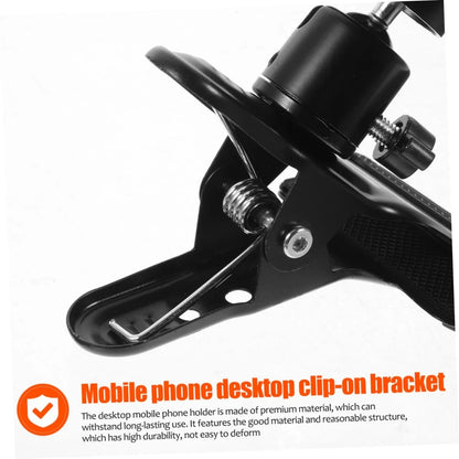 Miwayer Guitar Head Clip — Mobile Phone & Action Camera Holder Stand for Live Broadcast