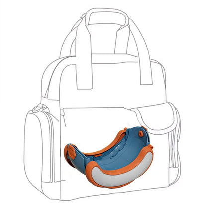 Portable Baby Toilet for Travel - Foldable Kids Potty Training Seat with Easy Cleaning, Storage Bag, and 20 Garbage Bags