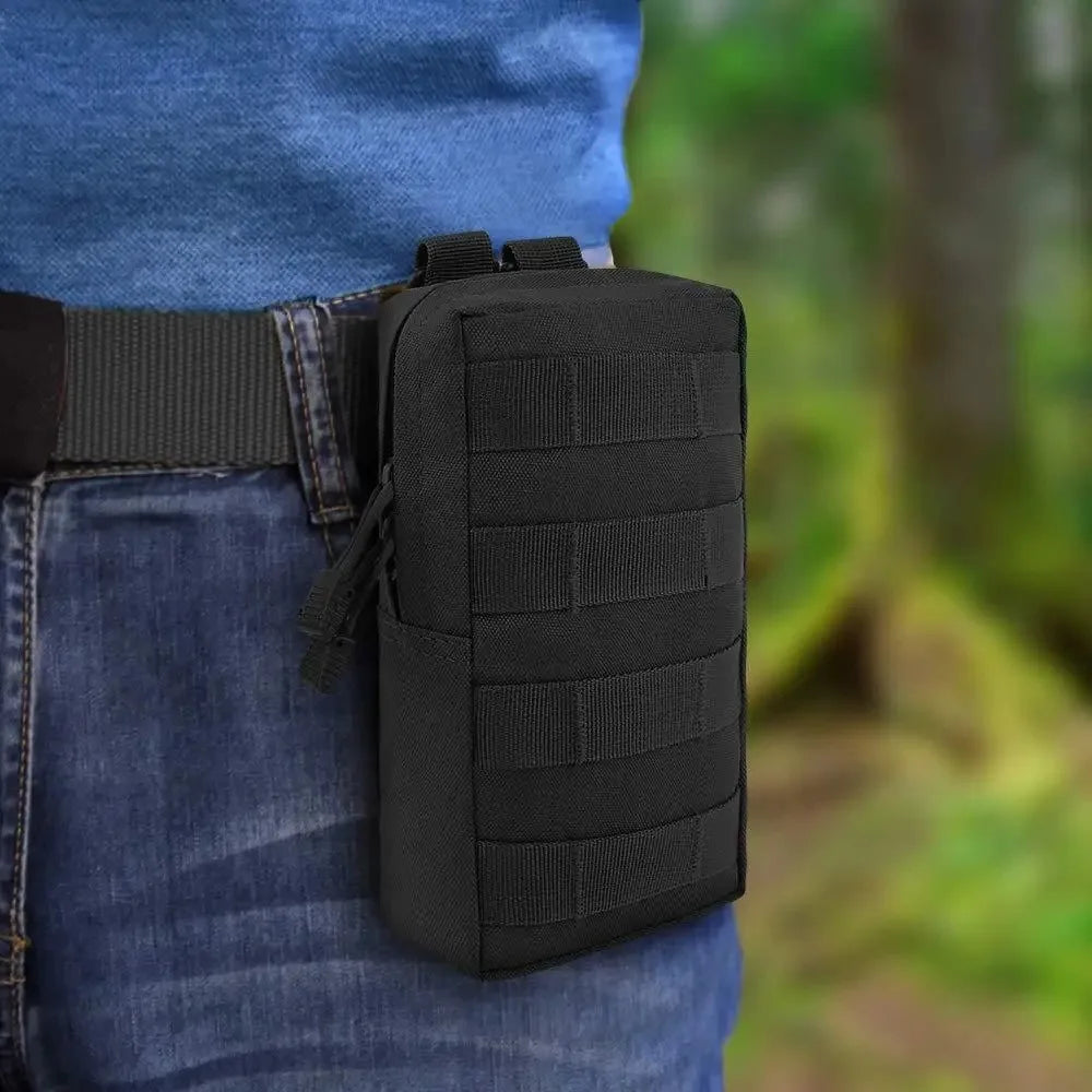 Tactical Molle Pouch Waist Bag for Men - Phone Pouch Fanny Pack for Camping and Hunting, EDC Accessories