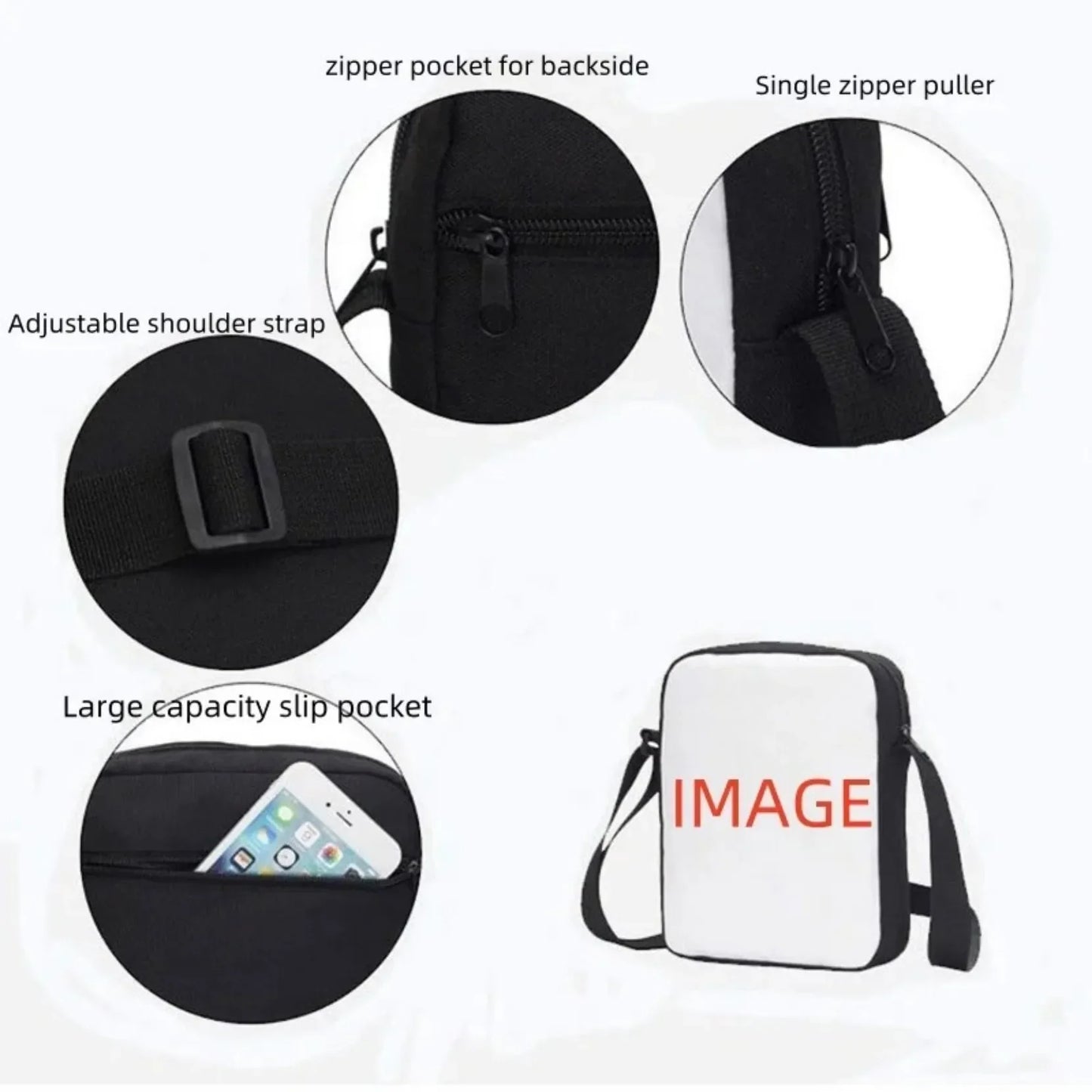 Kids Roblox 3-in-1 Backpack Set — School Bookbag, Shoulder Bag & Pencil Case Waterproof Travel Bag for Teens
